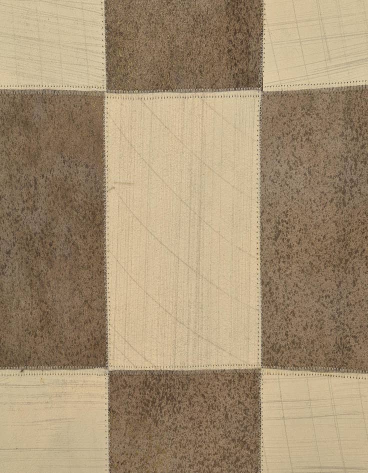 Detail image of  5' 2 x 8' Cowhide Leather Rug