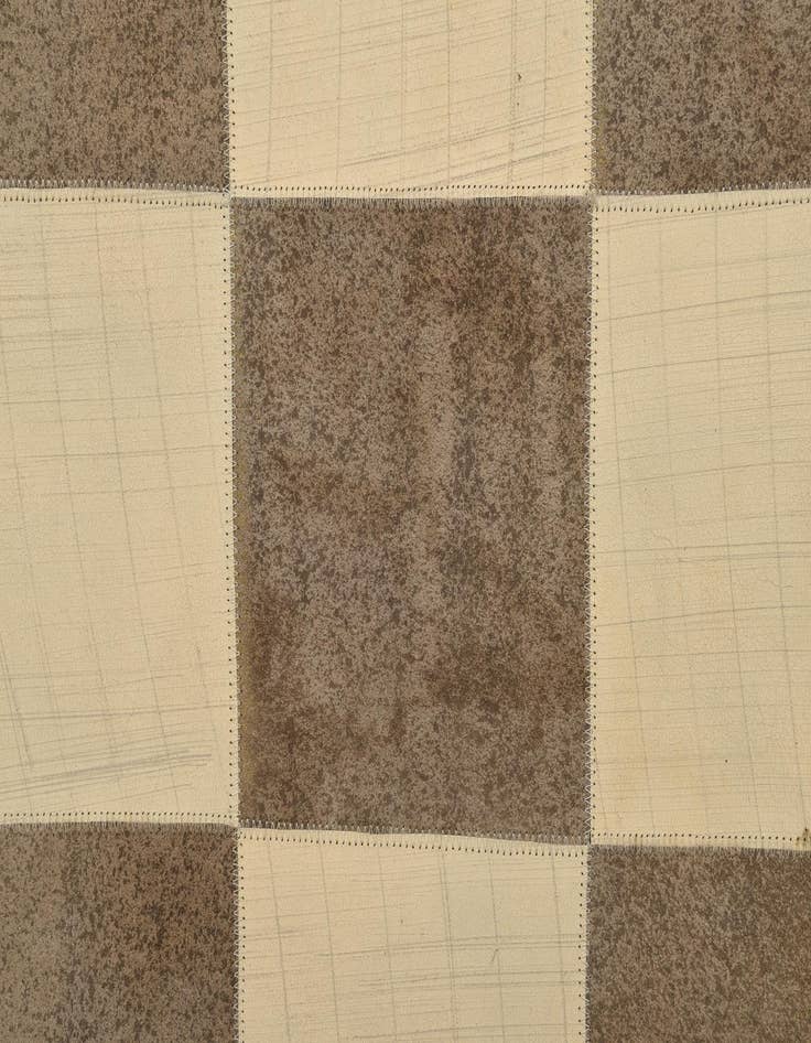 Detail image of  5' 2 x 8' Cowhide Leather Rug