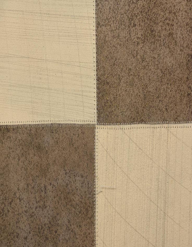 Detail image of  5' 2 x 8' Cowhide Leather Rug