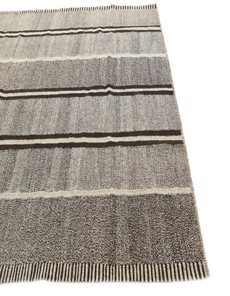 Detail image of  7' x 9' 7  Hand Woven Kilim Modern Wool Rug