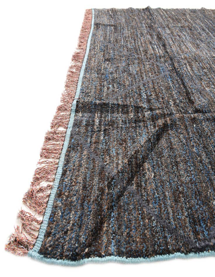 Detail image of  7' 7 x 10'  Hand Knotted Moroccan Wool Rug