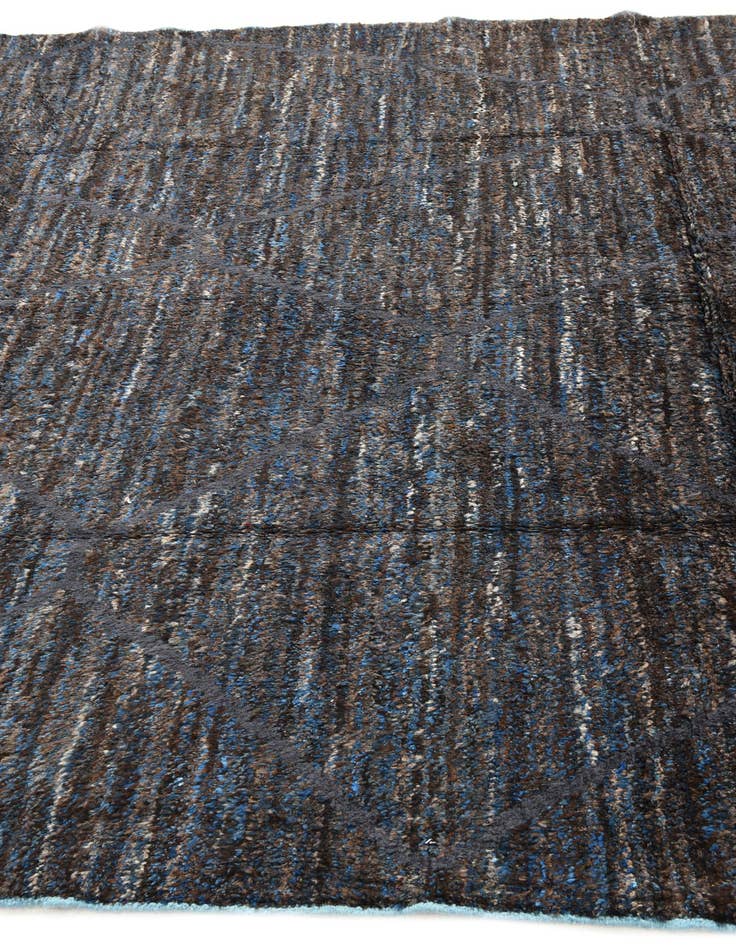 Detail image of  7' 7 x 10'  Hand Knotted Moroccan Wool Rug