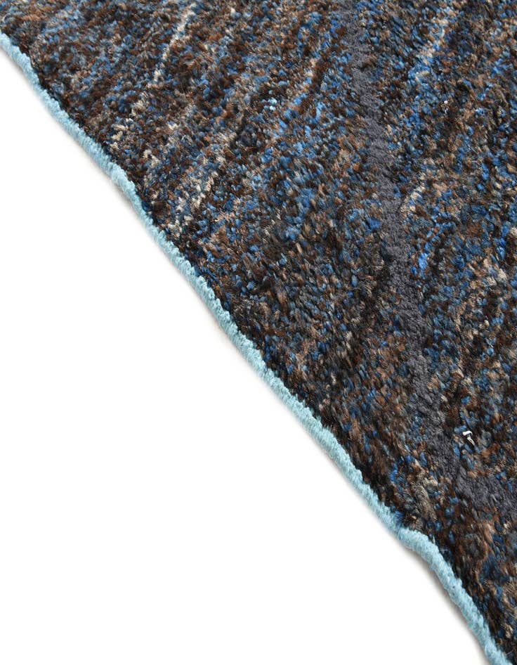 Detail image of  7' 7 x 10'  Hand Knotted Moroccan Wool Rug