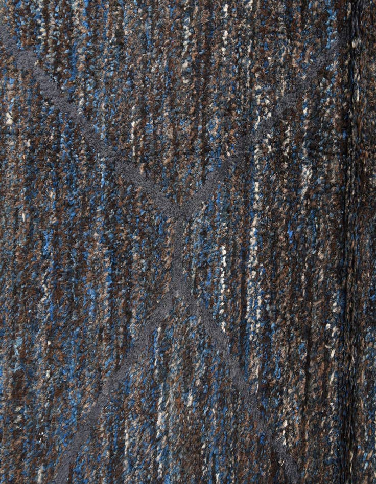 Detail image of  7' 7 x 10'  Hand Knotted Moroccan Wool Rug