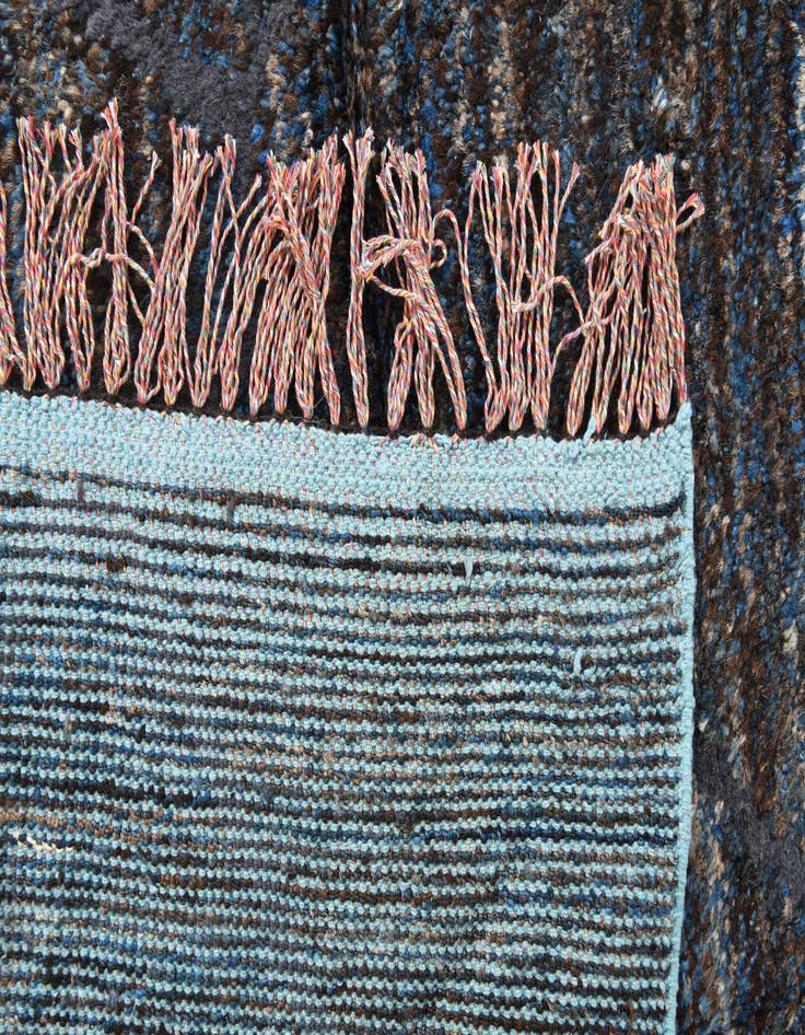 Detail image of  7' 7 x 10'  Hand Knotted Moroccan Wool Rug