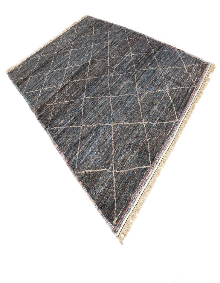 Detail image of  9' 3 x 13'  Hand Knotted Moroccan Wool Rug