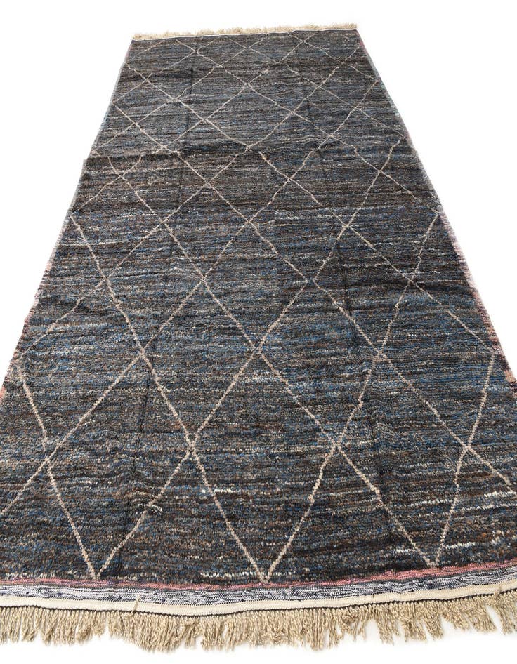 Detail image of  9' 3 x 13'  Hand Knotted Moroccan Wool Rug