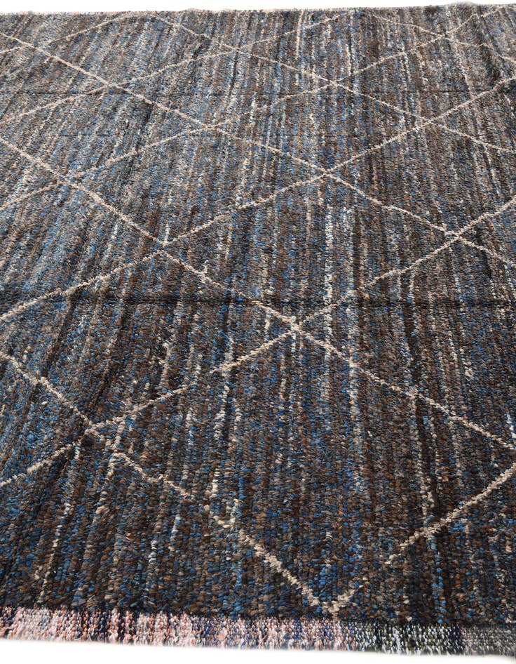 Detail image of  9' 3 x 13'  Hand Knotted Moroccan Wool Rug