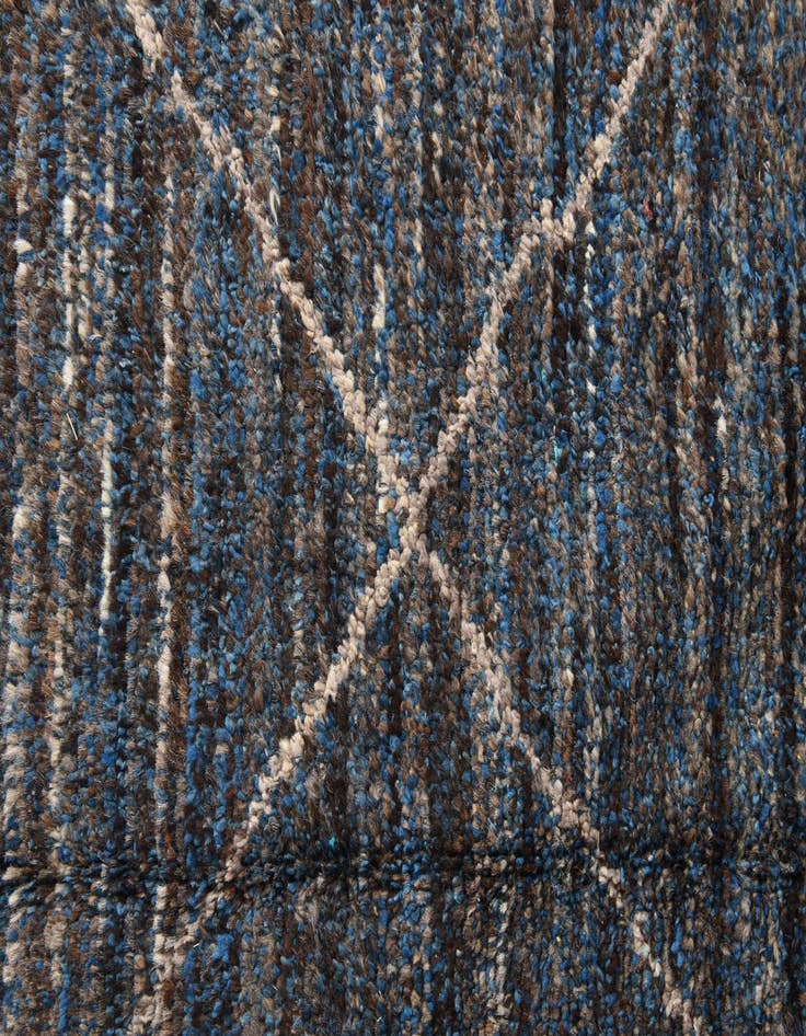 Detail image of  9' 3 x 13'  Hand Knotted Moroccan Wool Rug