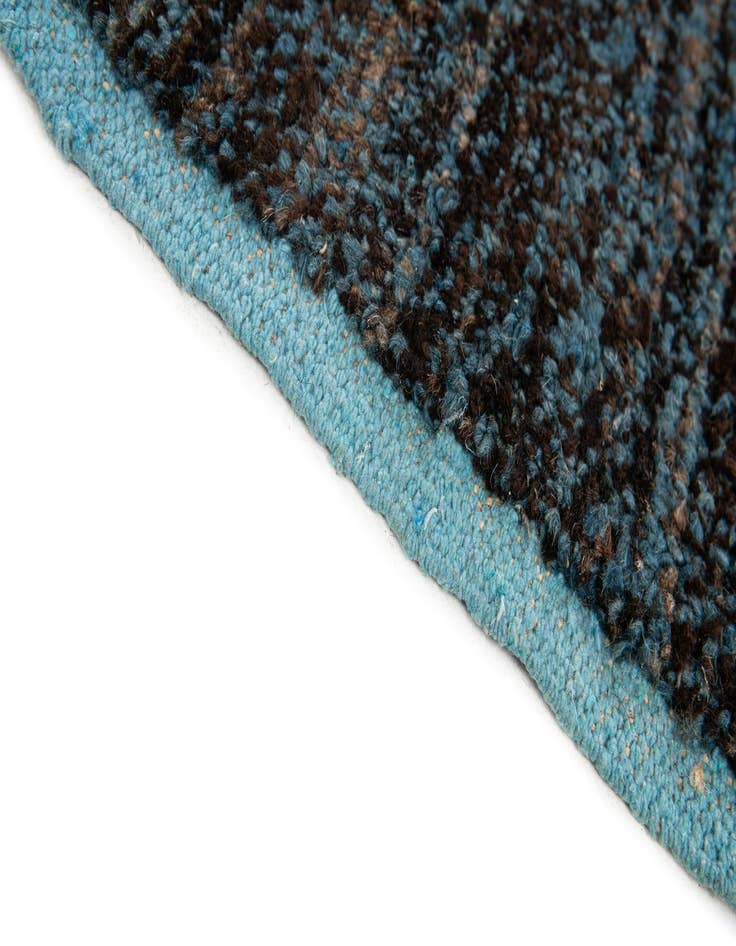 Detail image of  6' 1 x 9' 6  Hand Knotted Moroccan Wool Rug