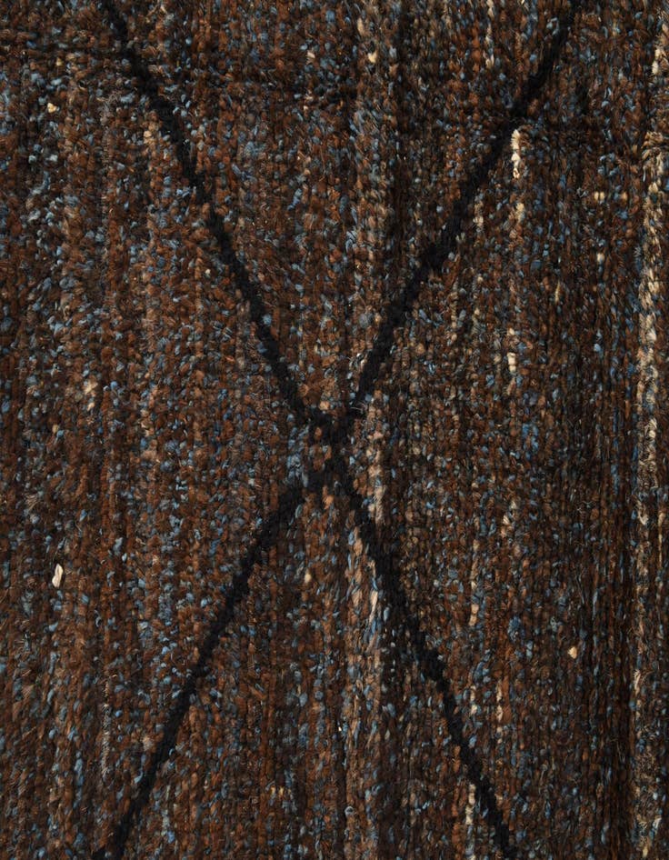 Detail image of  6' 4 x 9' 4  Hand Knotted Moroccan Wool Rug