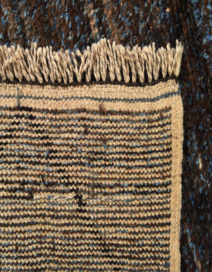 Detail image of  6' 4 x 9' 4  Hand Knotted Moroccan Wool Rug