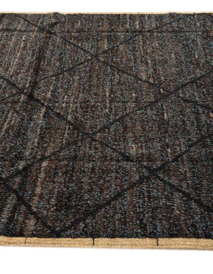 Detail image of  5' 11 x 9' 3  Hand Knotted Moroccan Wool Rug