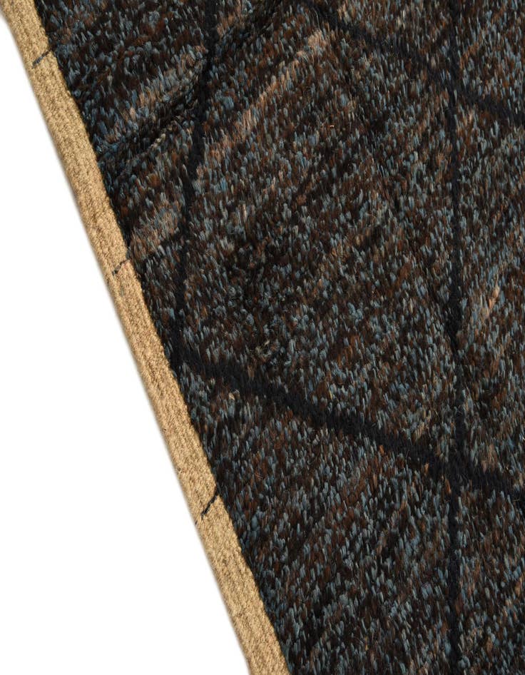 Detail image of  5' 11 x 9' 3  Hand Knotted Moroccan Wool Rug