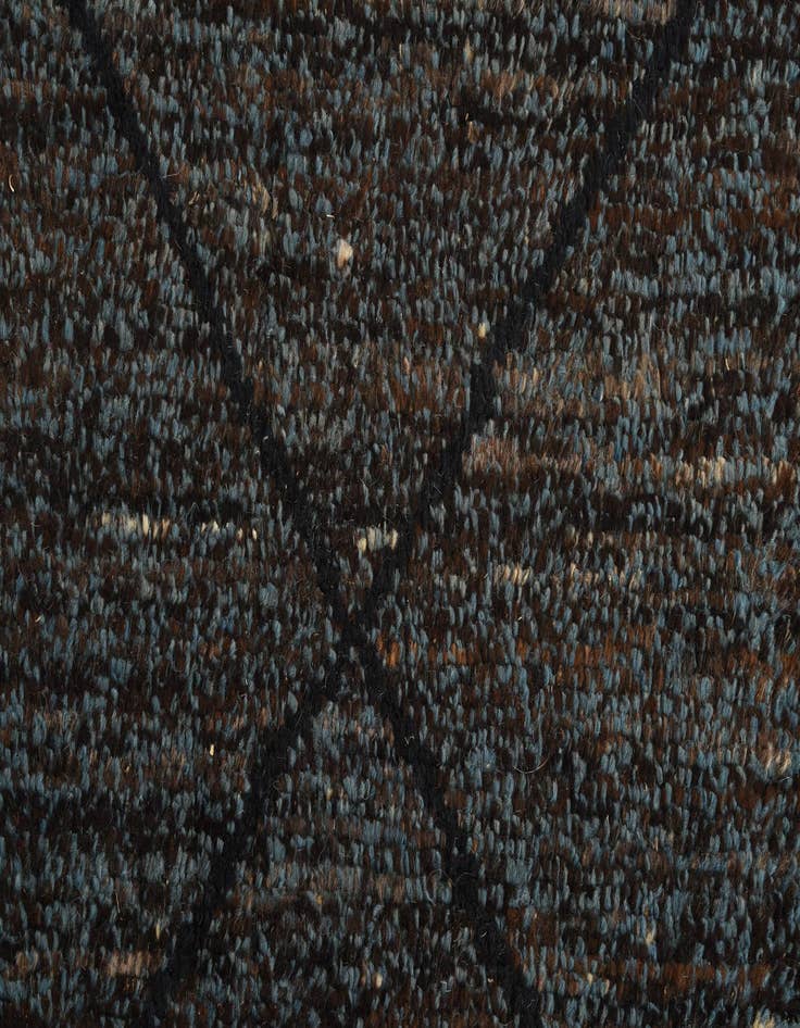 Detail image of  5' 11 x 9' 3  Hand Knotted Moroccan Wool Rug