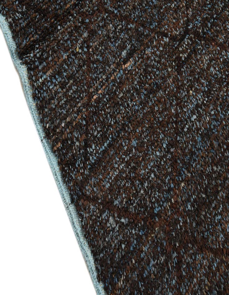 Detail image of  6' 1 x 8' 11  Hand Knotted Moroccan Wool Rug