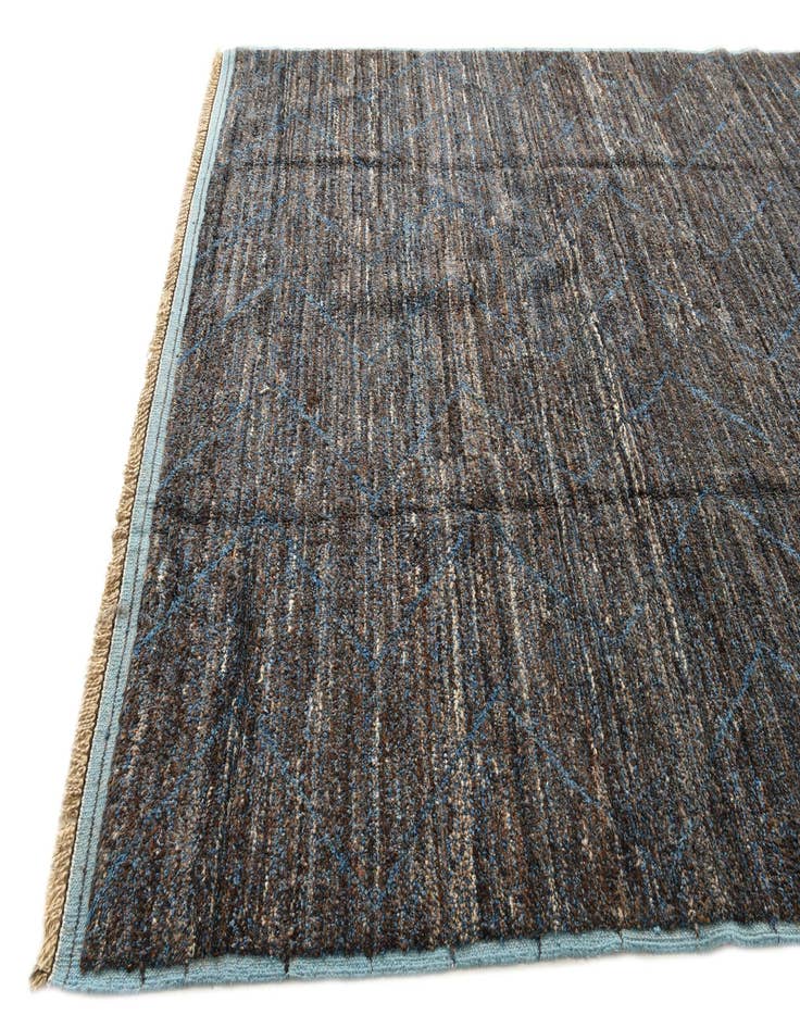 Detail image of  8' 10 x 12' 8  Hand Knotted Moroccan Wool Rug