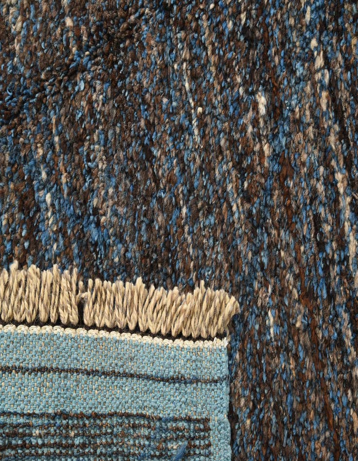 Detail image of  8' 10 x 12' 8  Hand Knotted Moroccan Wool Rug