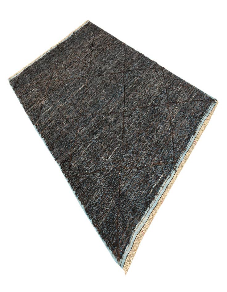 Detail image of  6' 2 x 9' 7  Hand Knotted Moroccan Wool Rug