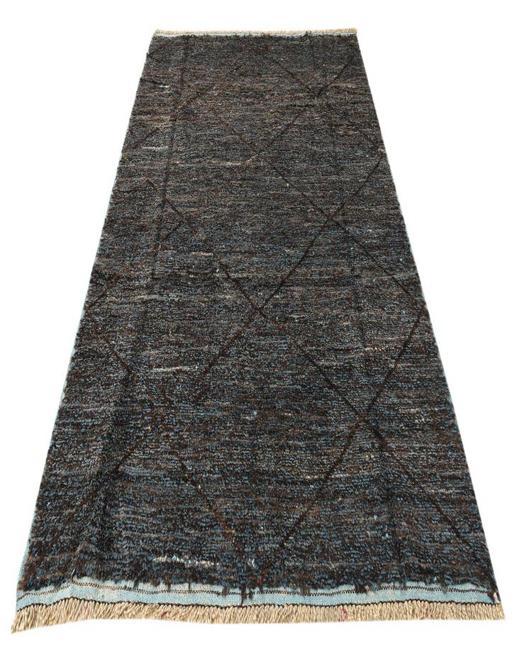 Detail image of  6' 2 x 9' 7  Hand Knotted Moroccan Wool Rug