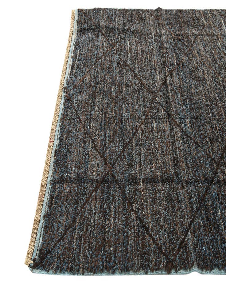 Detail image of  6' 2 x 9' 7  Hand Knotted Moroccan Wool Rug