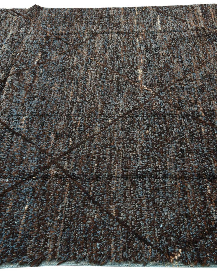 Detail image of  6' 2 x 9' 7  Hand Knotted Moroccan Wool Rug