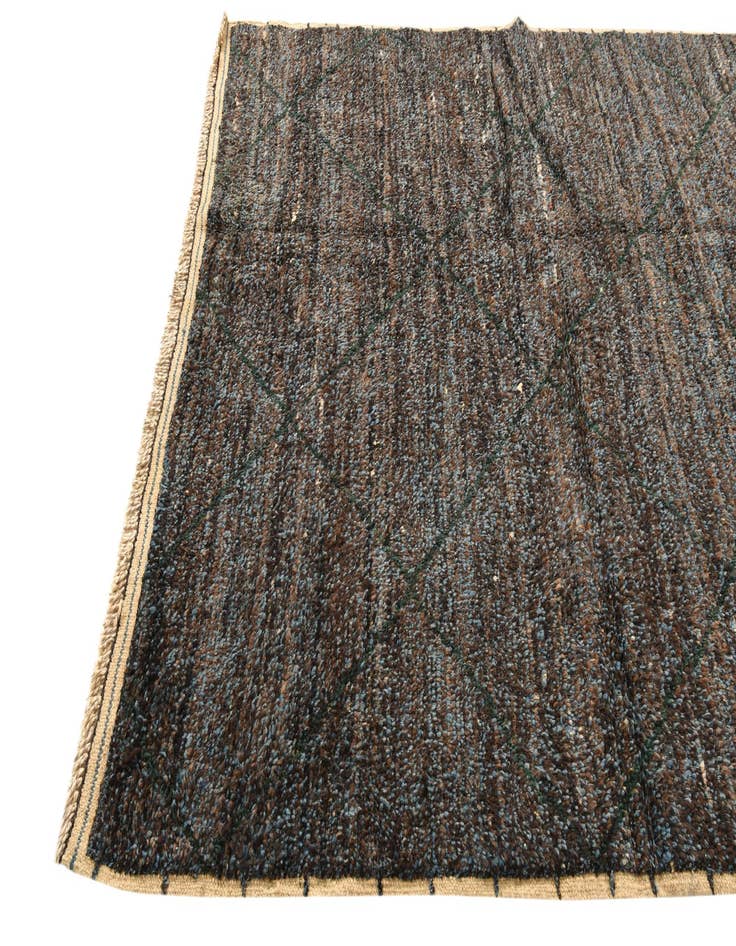 Detail image of  6' x 9' 9  Hand Knotted Moroccan Wool Rug