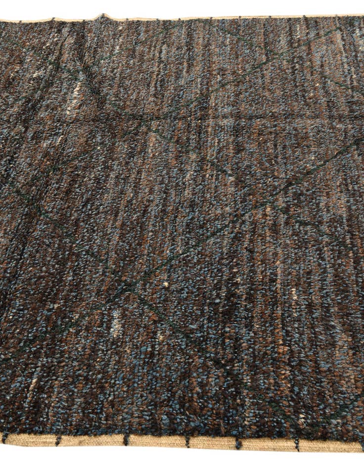 Detail image of  6' x 9' 9  Hand Knotted Moroccan Wool Rug