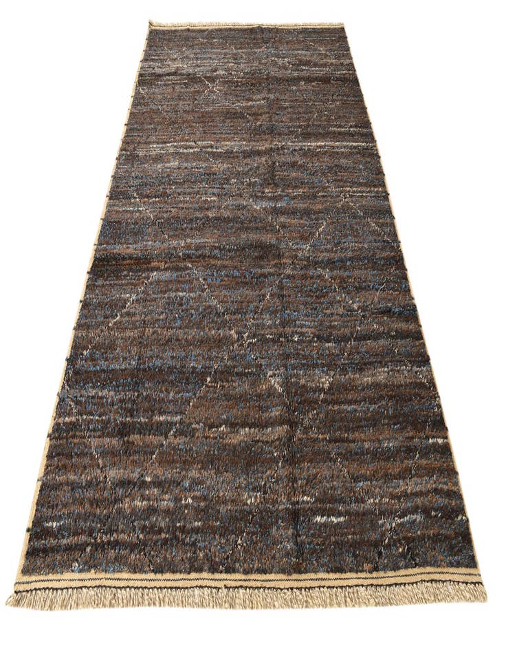 Detail image of  6' 3 x 9' 4  Hand Knotted Moroccan Wool Rug