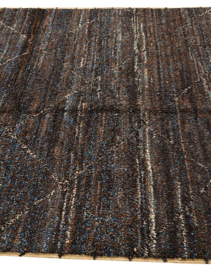 Detail image of  6' 3 x 9' 4  Hand Knotted Moroccan Wool Rug