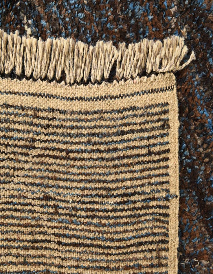 Detail image of  6' 3 x 9' 4  Hand Knotted Moroccan Wool Rug