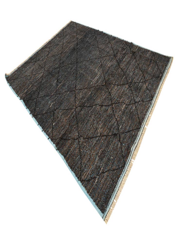 Detail image of  8' x 10' 9  Hand Knotted Moroccan Wool Rug