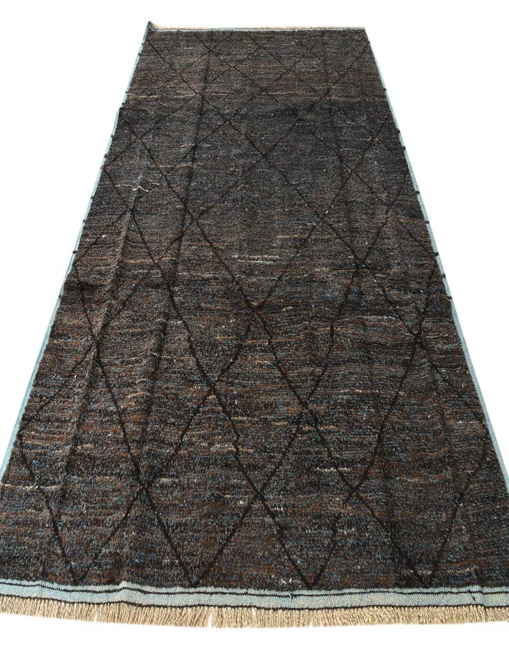 Detail image of  8' x 10' 9  Hand Knotted Moroccan Wool Rug