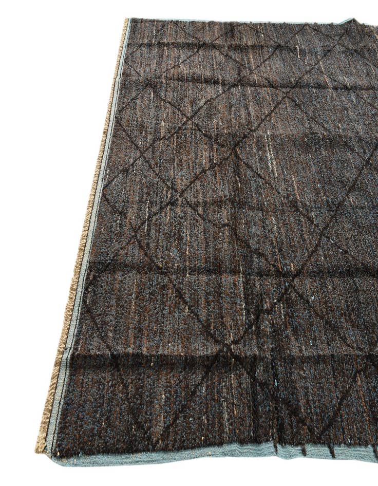 Detail image of  8' x 10' 9  Hand Knotted Moroccan Wool Rug