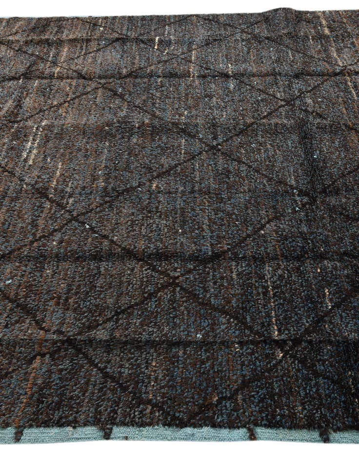 Detail image of  8' x 10' 9  Hand Knotted Moroccan Wool Rug