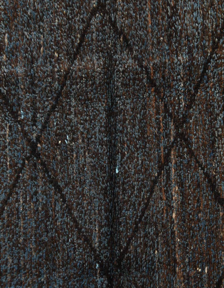 Detail image of  8' x 10' 9  Hand Knotted Moroccan Wool Rug