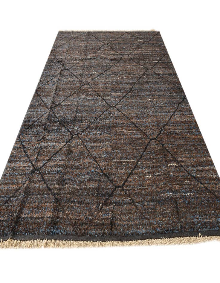 Detail image of  8' 2 x 10' 6  Hand Knotted Moroccan Wool Rug