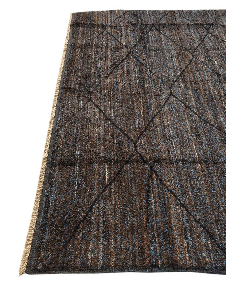 Detail image of  8' 2 x 10' 6  Hand Knotted Moroccan Wool Rug