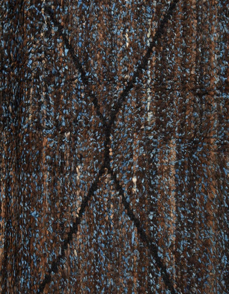 Detail image of  8' 2 x 10' 6  Hand Knotted Moroccan Wool Rug