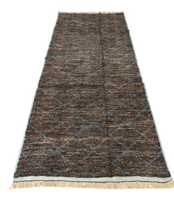 Detail image of  5' 10 x 9' 9  Hand Knotted Moroccan Wool Rug