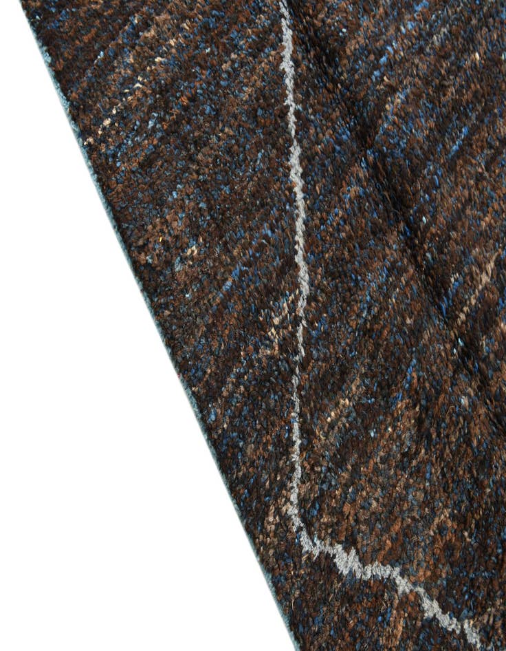 Detail image of  7' 11 x 10' 7  Hand Knotted Moroccan Wool Rug