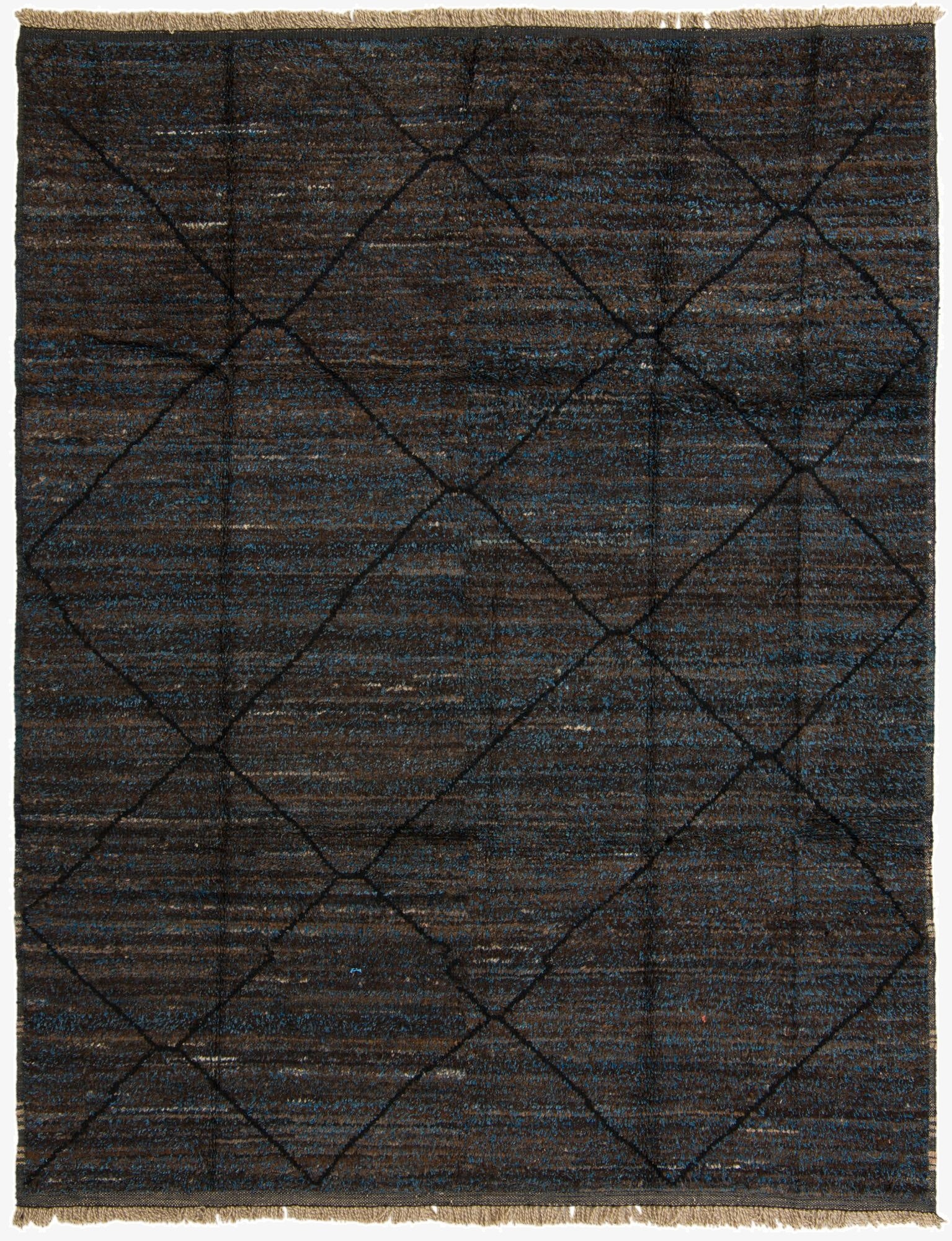 8' 2 x 10' 6  Hand Knotted Moroccan Wool Rug