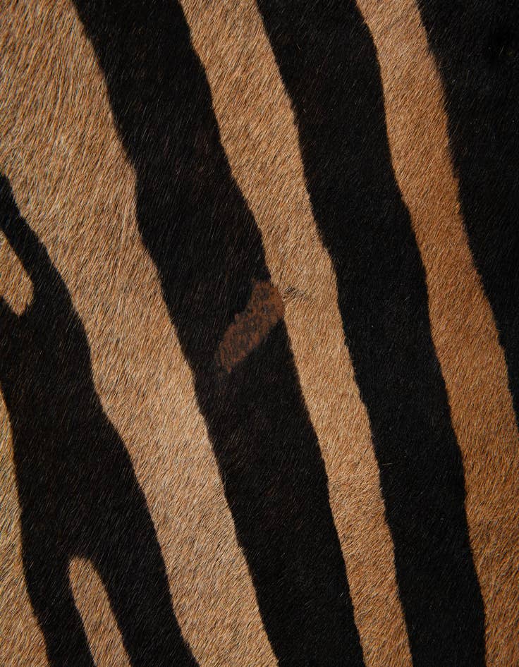 Detail image of  6' 5 x 7' Cowhide Leather Freeform Rug