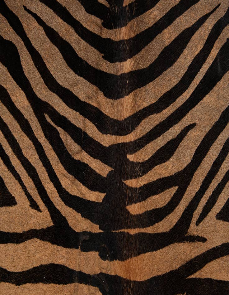 Detail image of  6' 7 x 6' 7 Cowhide Leather Freeform Rug