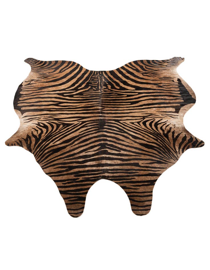 Detail image of  6' 2 x 6' 6 Cowhide Leather Freeform Rug