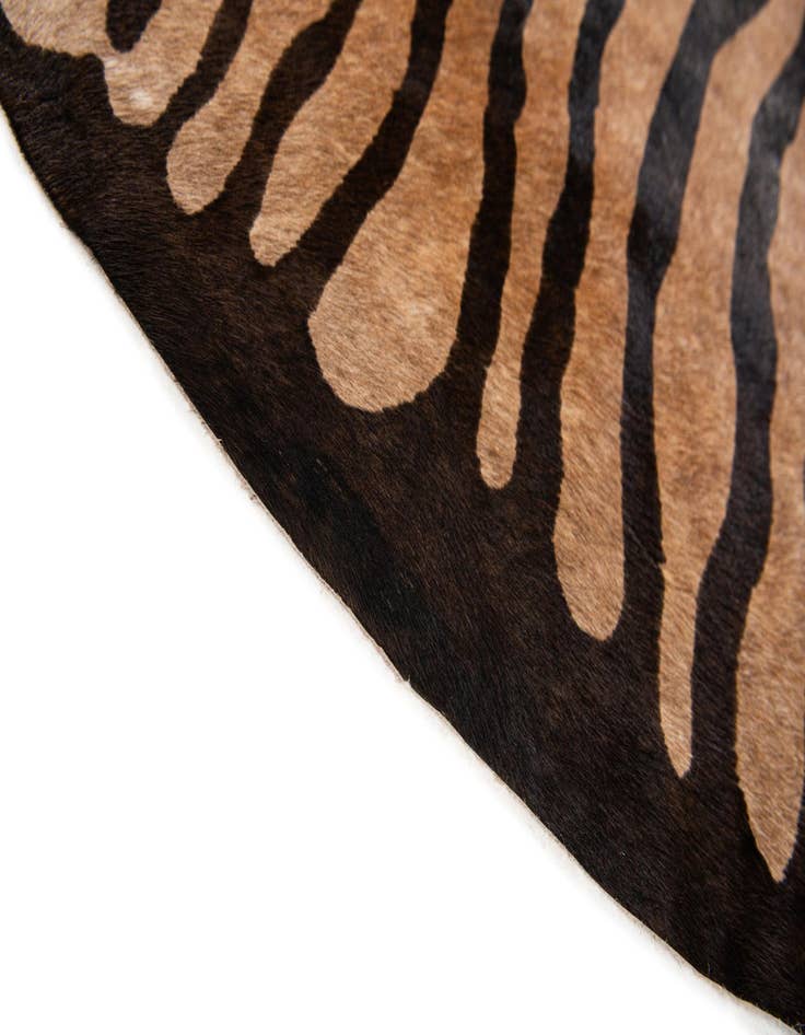 Detail image of  6' 2 x 6' 6 Cowhide Leather Freeform Rug