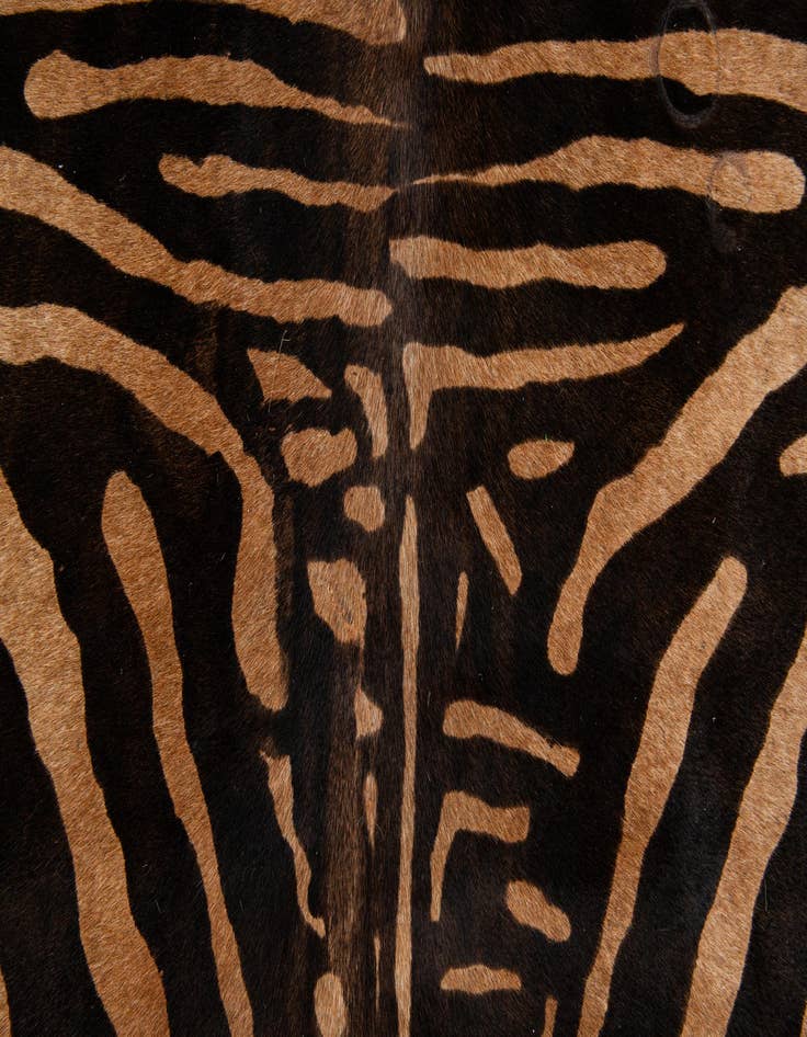 Detail image of  6' 2 x 6' 6 Cowhide Leather Freeform Rug
