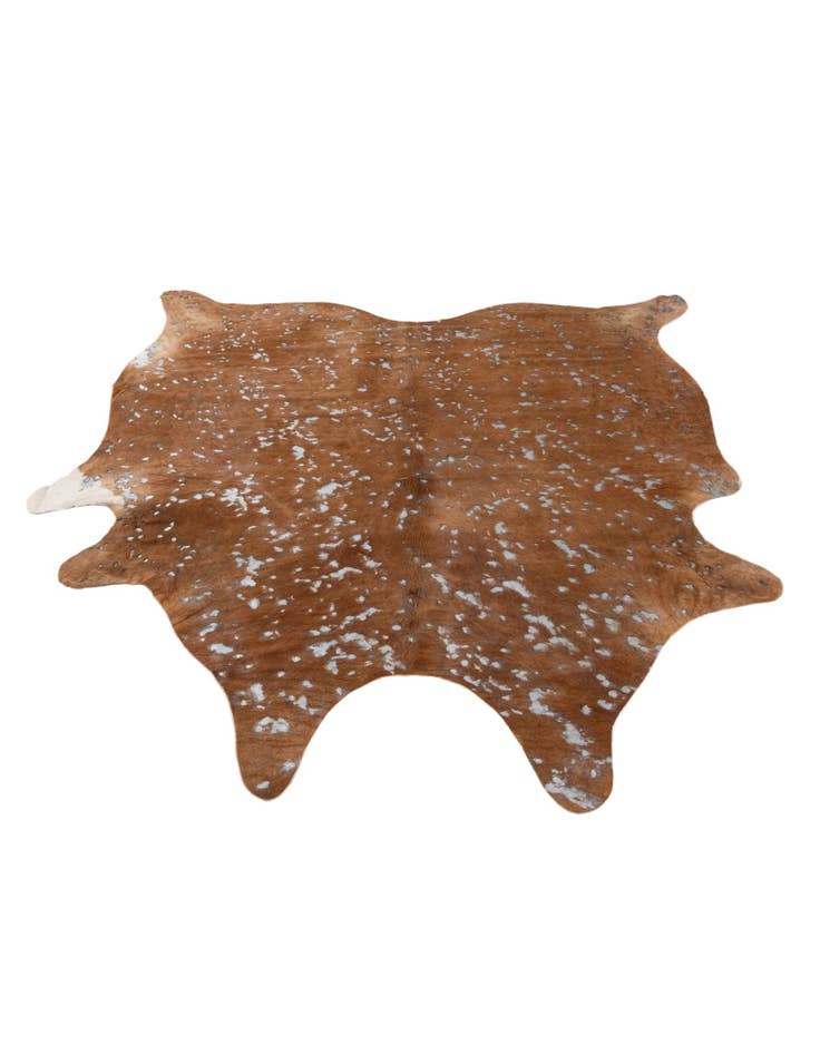 Detail image of  7' x 7' Cowhide Leather Freeform Rug
