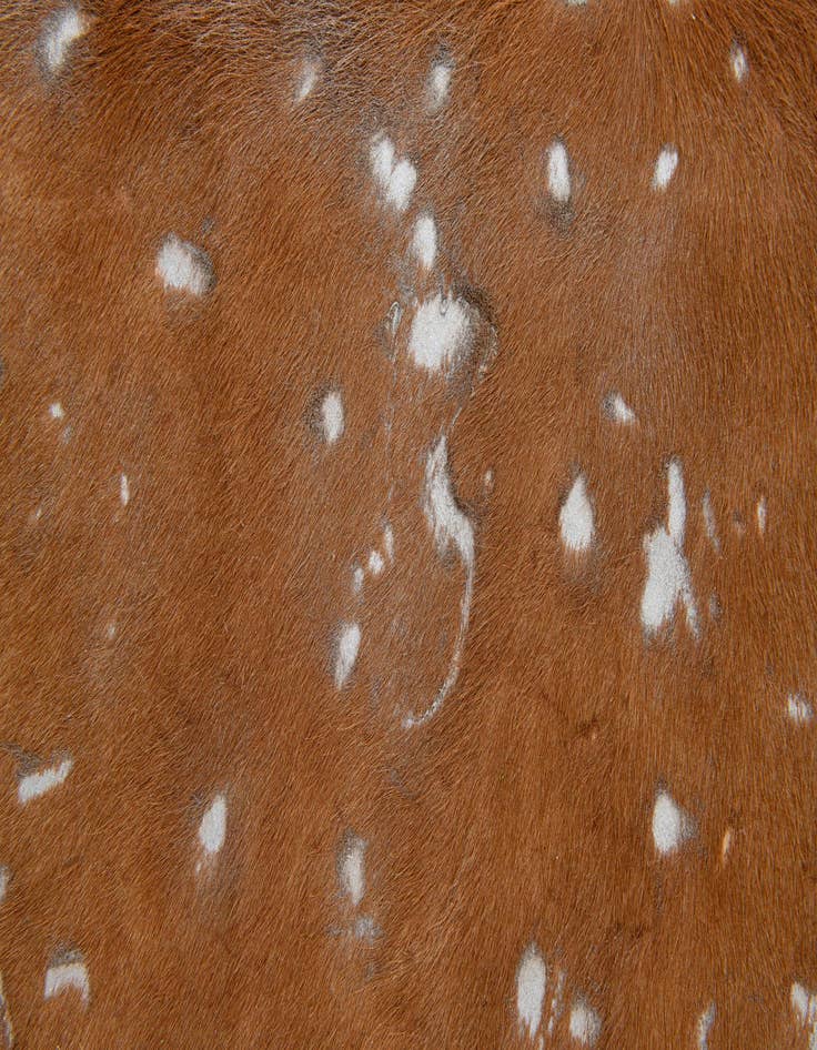 Detail image of  7' x 7' Cowhide Leather Freeform Rug
