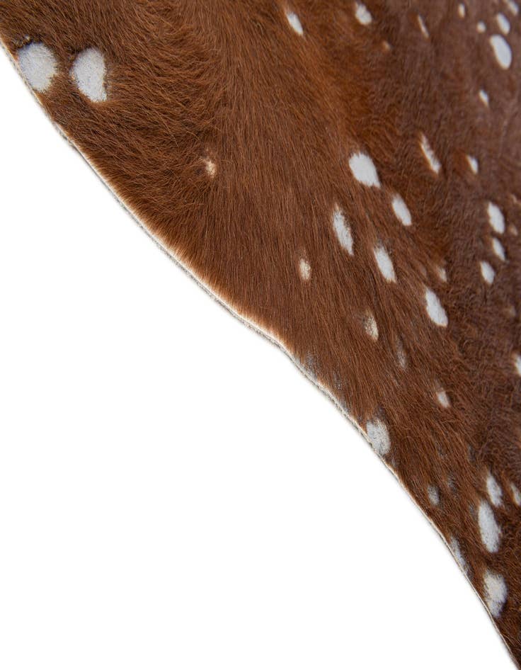 Detail image of  6' 5 x 7' 9 Cowhide Leather Freeform Rug